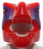 Lego Minifigure Headgear Head Cover Costume Tyrannosaurus rex Dragon Black Eyes