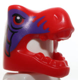 Lego Minifigure Headgear Head Cover Costume Tyrannosaurus rex Dragon Black Eyes