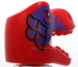 Lego Minifigure Headgear Head Cover Costume Tyrannosaurus rex Dragon Black Eyes