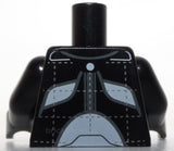 Lego Torso Racing Suit with Dark Bluish Gray Trim White Panels and PAGANI