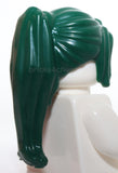 Lego Dark Green Minifigure Hair Female Ponytail Long with Side Bangs