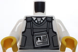 Lego Torso Dark Bluish Gray Body Armor Vest over Shirt Tie ID Badge Security