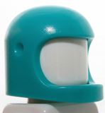 Lego Classic Space Dark Turquoise Minifig Helmet Space Thick Chin Strap Reissue