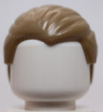 Lego Dark Tan Minifigure Hair Combed Front to Rear
