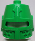 Lego Castle Bright Green Minifigure Headgear Helmet Closed Eye Slit Great Helm