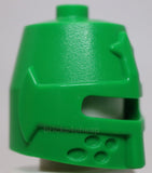 Lego Castle Bright Green Minifigure Headgear Helmet Closed Eye Slit Great Helm