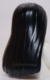 Lego Black Minifigure Hair Female Long and Straight with Center Part