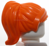 Lego Orange Minifig Hair Female Ponytail and Swept Sideways Fringe