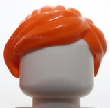 Lego Orange Minifig Hair Female Ponytail and Swept Sideways Fringe