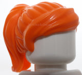 Lego Orange Minifig Hair Female Ponytail and Swept Sideways Fringe