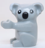 Lego Light Bluish Gray Koala with Black Eyes and Nose Pattern