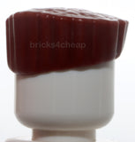 Lego Reddish Brown Minifig Hair Flat Top with Straight Even Sections