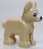 Lego Tan Dog Alsatian German Shepherd Puppy White Muzzle Eyebrows Nose Pattern