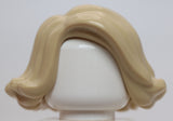 Lego Tan Minifigure Hair Female Short Wavy with Side Part