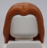 Lego Medium Nougat Minifigure Hair Long Parted in Center