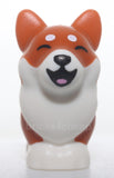 Lego Dog Mini Doll Style Corgi Molded White Lower Body Face Printed Black Nose
