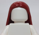 Lego Dark Red Hair Female Long and Straight with Center Part
