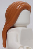 Lego Medium Nougat Minifigure Hair Long Parted in Center