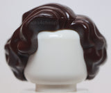 Lego Dark Brown Minifigure Hair Female Short Wavy with Side Part