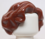 Lego Reddish Brown Minifigure Hair Female Short Wavy with Side Part