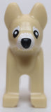 Lego Tan Dog Alsatian German Shepherd Puppy White Muzzle Eyebrows Nose Pattern