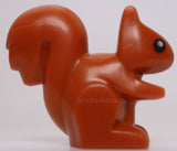 Lego Dark Orange Squirrel Reddish Brown Nose Black Eyes White Pupils Pattern