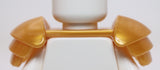 Lego Pearl Gold Minifigure Armor Shoulder Pads Ridged