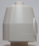 Lego White Minifigure Headgear Helmet Castle Closed with Eye Slit