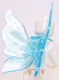 Lego Trans Light Blue Minifigure Wings Insect Butterfly Pointed Neck Bracket