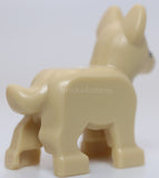Lego Tan Dog Alsatian German Shepherd Puppy White Muzzle Eyebrows Nose Pattern