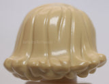 Lego Tan Minifigure Hair Female Short Wavy with Side Part