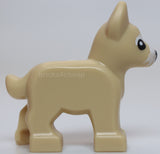 Lego Tan Dog Alsatian German Shepherd Puppy White Muzzle Eyebrows Nose Pattern