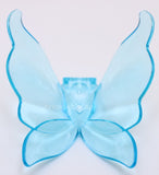 Lego Trans Light Blue Minifigure Wings Insect Butterfly Pointed Neck Bracket