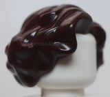 Lego Dark Brown Minifigure Hair Female Short Wavy with Side Part