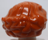 Lego Dark Orange Minifigure Hair Female Short Wavy with Side Part
