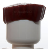 Lego Reddish Brown Minifig Hair Flat Top with Straight Even Sections