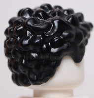 Lego Black Minifig Hair Coiled and Short