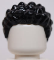 Lego Black Minifig Hair Coiled and Short