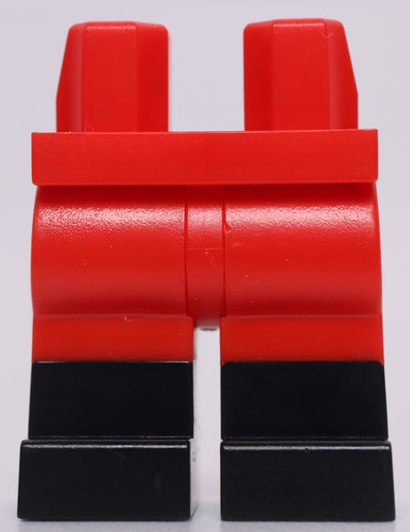 Lego Red Minifig Hips and Legs with Black Boots