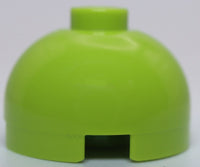 Lego 10x Lime Brick Round 2 x 2 Dome Top Hollow Stud with Bottom Axle Holder