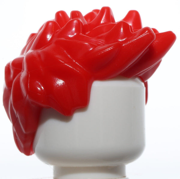 Lego Red Minifig Hair Spiked