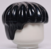 Lego Black Minifig Hair Short Bowl Cut