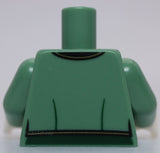 Lego Sand Green Torso Jacket Formal with Gold and Black Trim Collar 12 Buttons