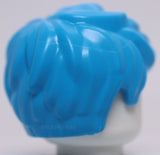 Lego Dark Azure Hair Female Short Tousled with Side Part