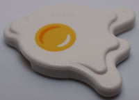 Lego Tile Round Decorated Modified Food Fried Egg 2 x 2