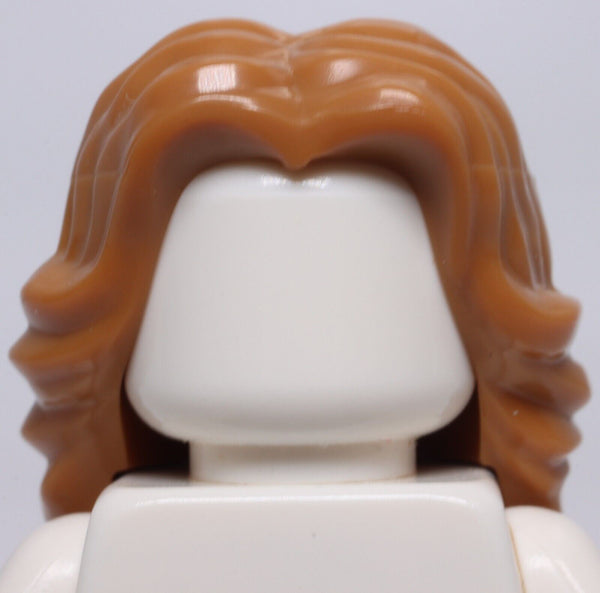 Lego Medium Nougat Female Hair Mid Length Center Part Wavy