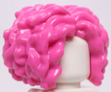 Lego Dark Pink Minifig Hair Female Very Curly Parted in Middle Theelin Dancer