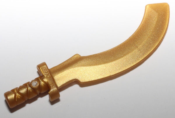 Lego Pearl Gold Khopesh Sickle Sword Minifig Weapon