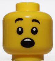 Lego Yellow Head Open Mouth Tongue Central Incisors Happy Surprised