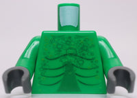 Lego Green Alien Torso with Muscles and Scales